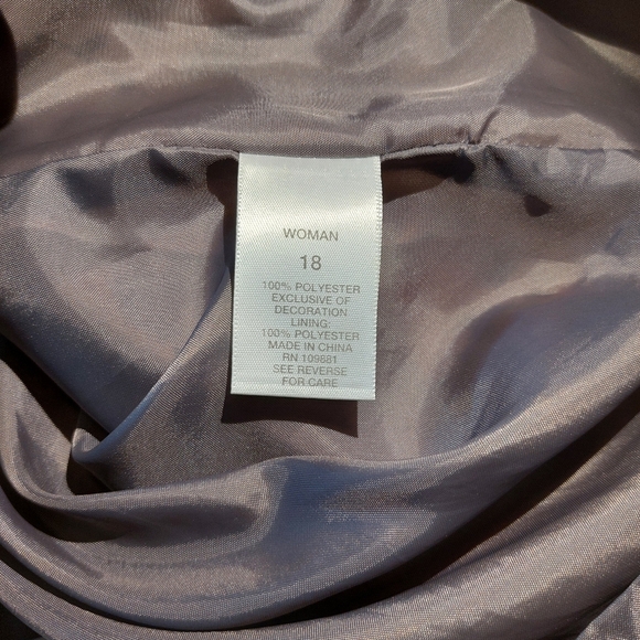 Dressbarn Fit and Flare Blush Floral Pink and Gray Dress 18 EUC - Picture 13 of 15